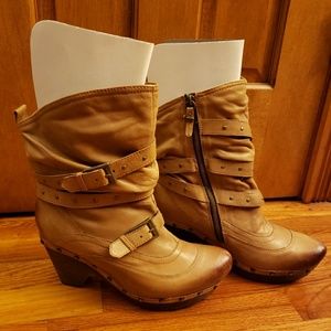 Earthies Fabienne Studded Slouchy Leather Boots